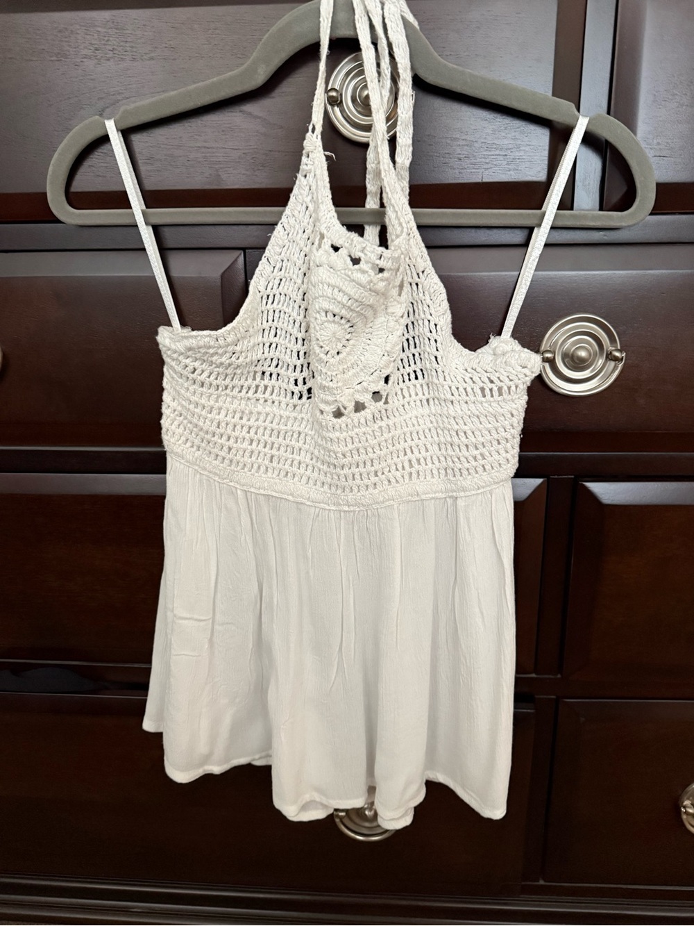 White halter tank